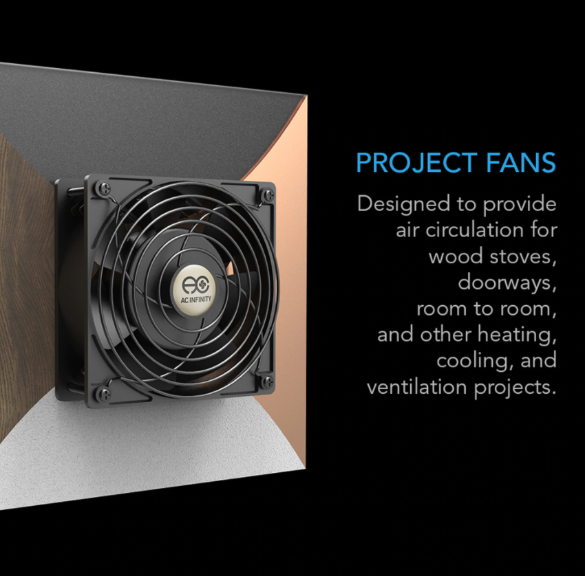 AC INFINITY DUAL 120x120x25mm FAN KIT /W SPEED CONT Lin Haw International